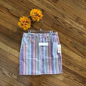 Ella Moss rainbow denim skirt Size 26